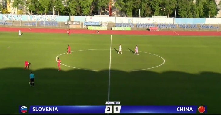U15国少赴欧首战1-2斯洛文尼亚，组委会称三东道主轮番过招是最高礼遇