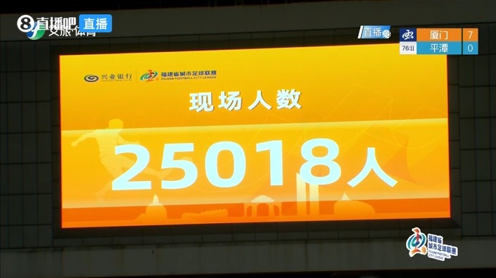 闽超第7轮：25018人见证厦门队主场7-0血洗平潭队